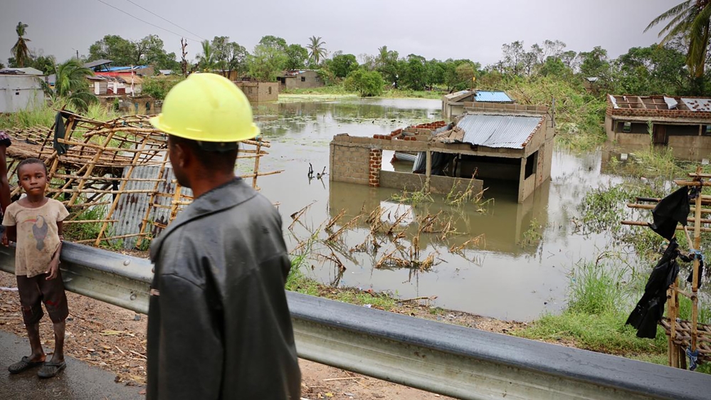 The village of Tica, in central Mozambique, was flooded after the area was hit by the Cyclone Idai [Adrien Barbier/ AFP]