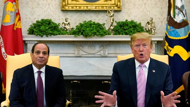 U.S. President Donald Trump meeting Egypt''s President Abdel Fattah Al Sisi