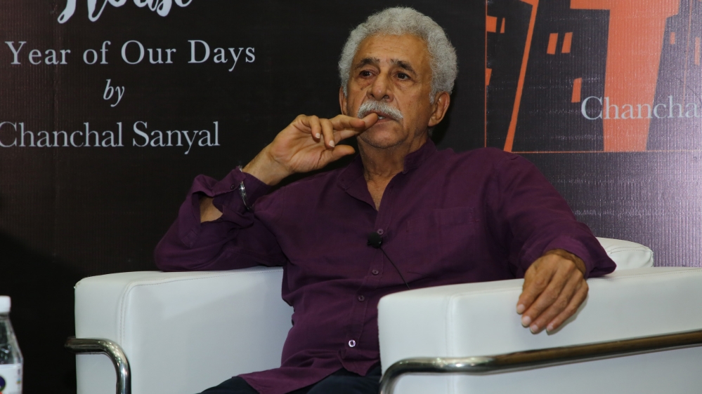 Bollywood actor Naseeruddin Shah is one of the prominent celebrities who signed the statement  [File: Raajessh Kashyap/Hindustan Times/Getty Images]