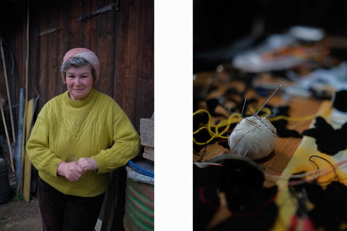 Niculina Jeflea is a pensioner and is also working with a local business to knit all sorts of woolen clothing, which are then sold online. She feels uncertainty about the future, but is confident that