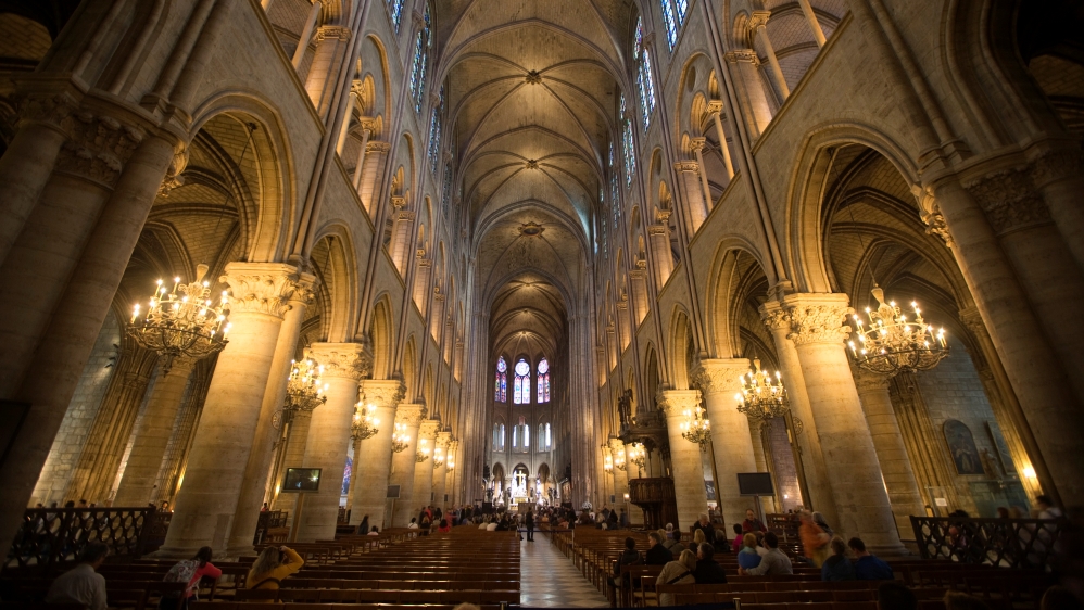 A general view of the interior of the cathedral [File: Charles Platiau/Reuters]