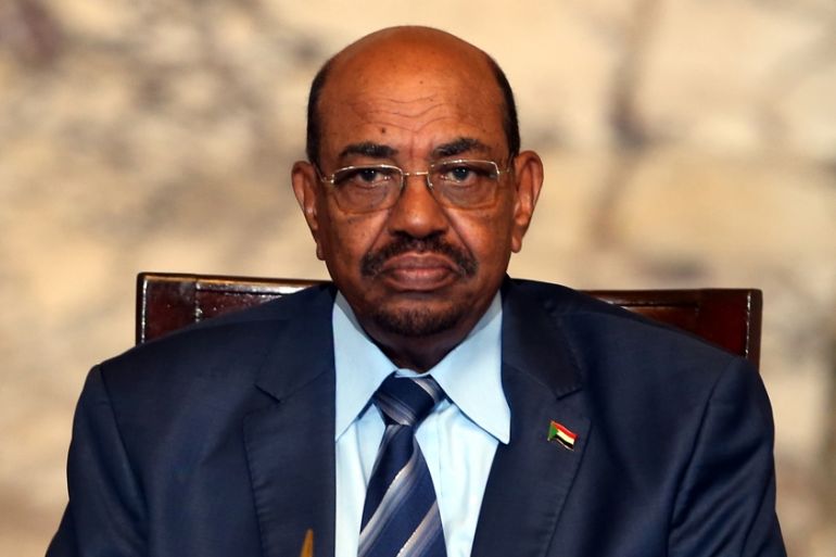 Sudanese President Omar Bashir looks on during the meeting with Egyptian President Abdel Fattah al-Sisi (Not Pictured), in Cairo, Egypt, 05 Otober 2016, reissued 11 April 2019. Media reports on 11 Apr