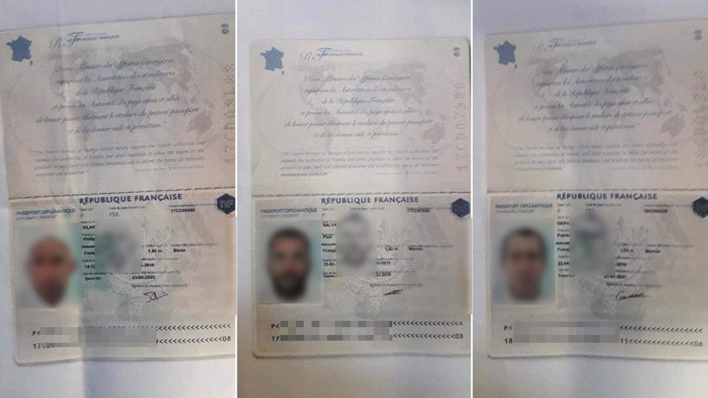 Passport copies of three of the French nationals stopped in Tunisia [Al Jazeera]