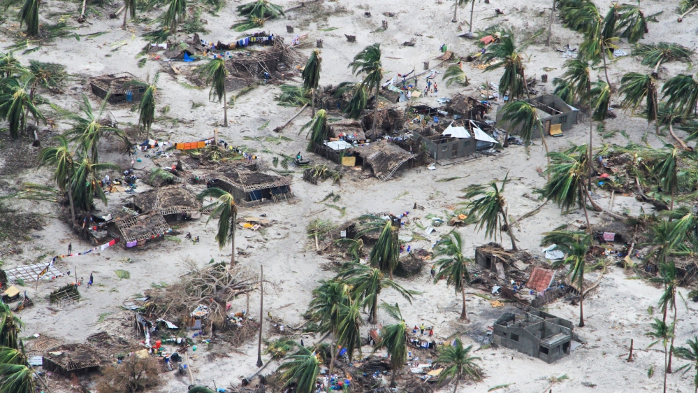 In Macomia district, Cyclone Kenneth flattened more than 35,000 homes [Saviano Abreu/ OCHA via AFP]