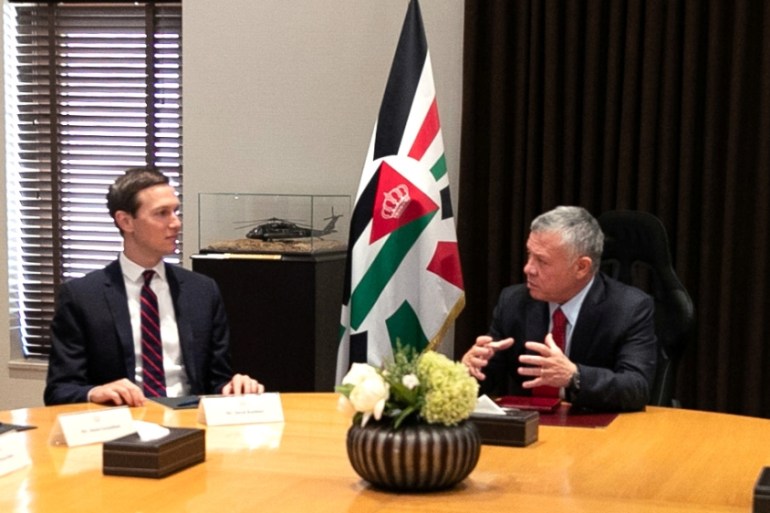 Jordan''s King Abdullah meets with Senior White House Advisor Jared Kushner in Amman