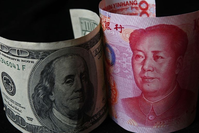 US-CHINA Trade: Dollar/Yuan currencies