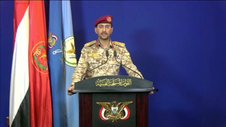 Yahya Sarea, Houthi military spokesperson claims responsibility for drone attack on oil facilities in Saudi Arabia in an unknown location in Yemen May 14, 2019