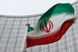 An Iranian flag flutters in front of the International Atomic Energy Agency (IAEA) headquarters in Vienna, Austria, January 15, 2016. REUTERS/Leonhard Foeger