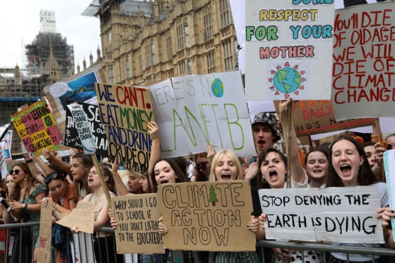 London Students Join Climate Strike