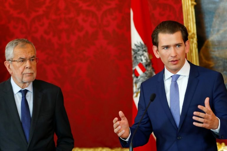 Austria''s Chancellor Kurz meets Austrian President Van der Bellen