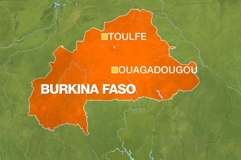 Toulfe map Burkina Faso