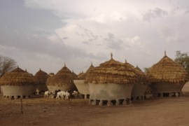 A view of traditional mud houses in Dareta village, in the northern state of Zamfara