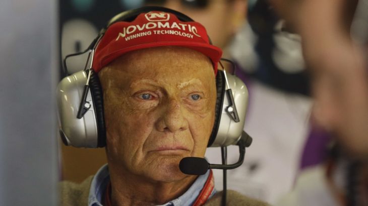 Former Austrian Formula One driver Niki Lauda