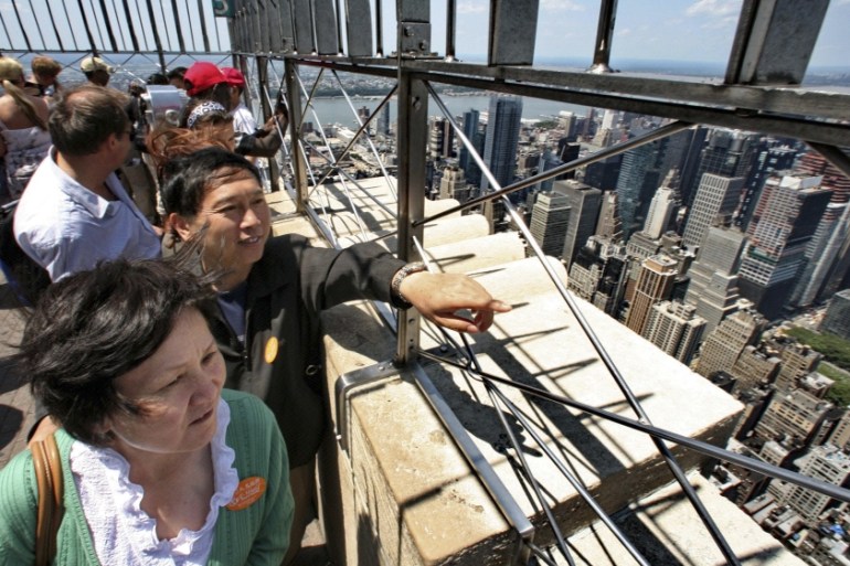 Chinese tourists in the US