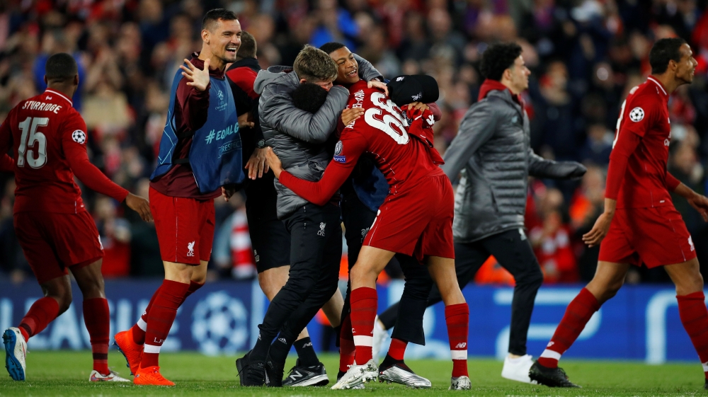 Liverpool beat Barcelona 4-3 on aggregate in one of the greatest comeback in Champions League history [Phil Noble/Reuters]