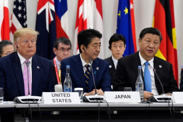 Trump, Xi, Abe at G20 Japan