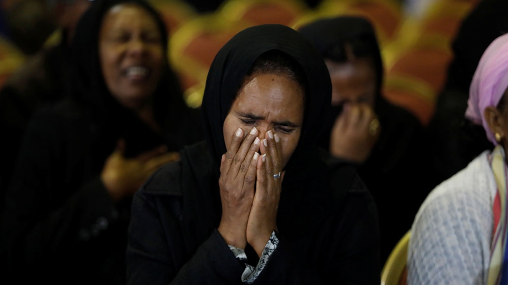 Ethiopia mourner