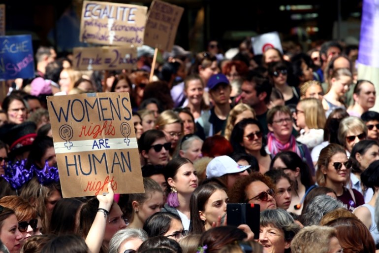 Women''s strike in Lausanne