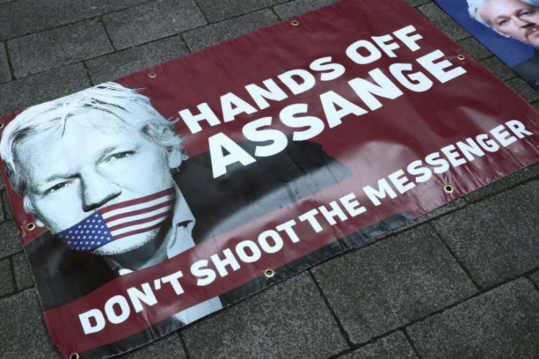 Assange demo reuters