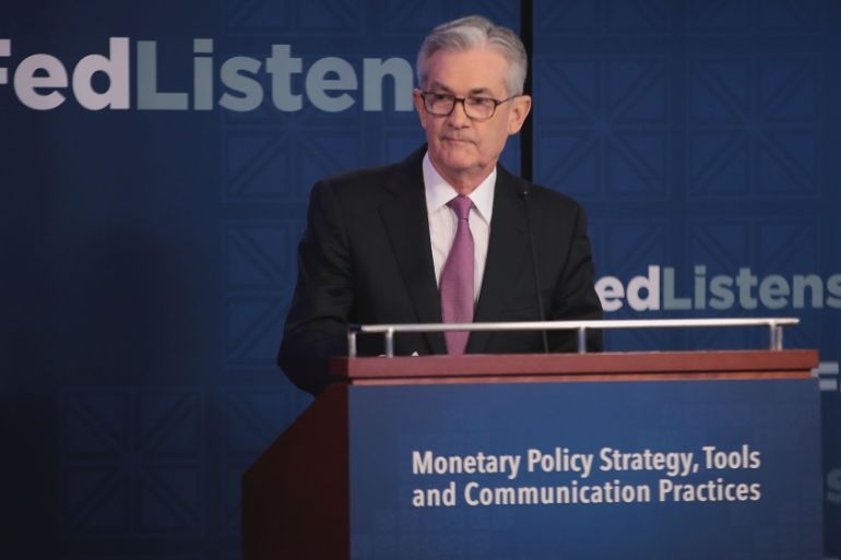 Fed Chair Jerome Powell Attends Conference At Federal Reserve Bank Of Chicago
