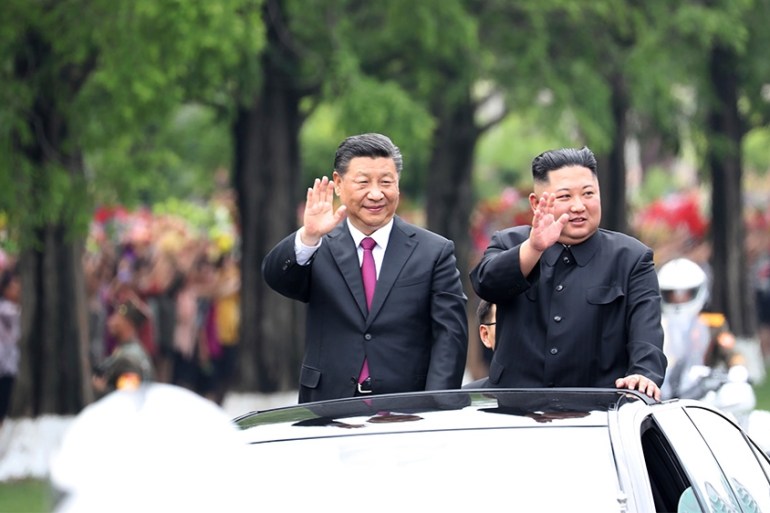 North Korea Xi and Kim