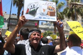 Protest in Ramallah against “Deal of the Century” plan