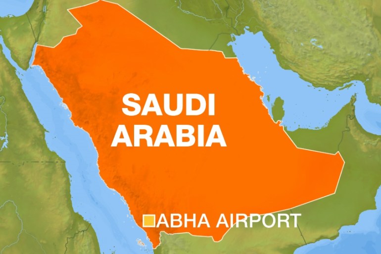 Abha Airport map, Saudi Arabia