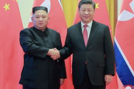 North Korean leader Kim Jong Un meets President Xi Jinping