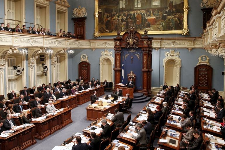 the National Assembly in Quebec City Canada