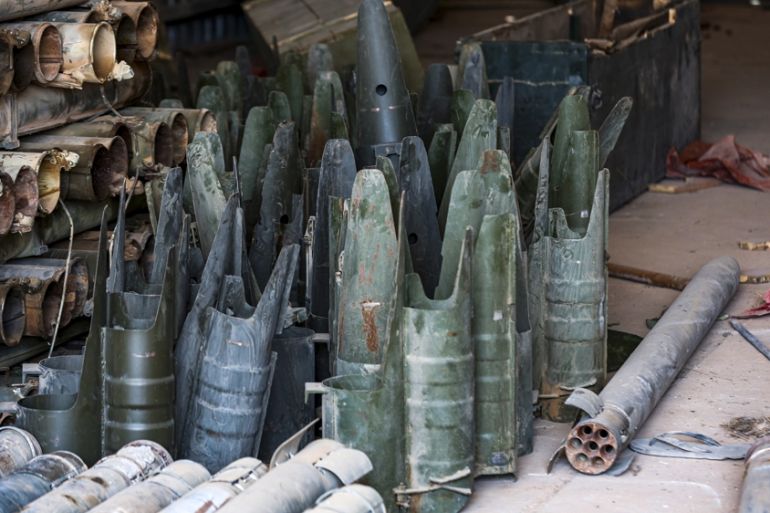 Weapons found in Gharyan, Libya