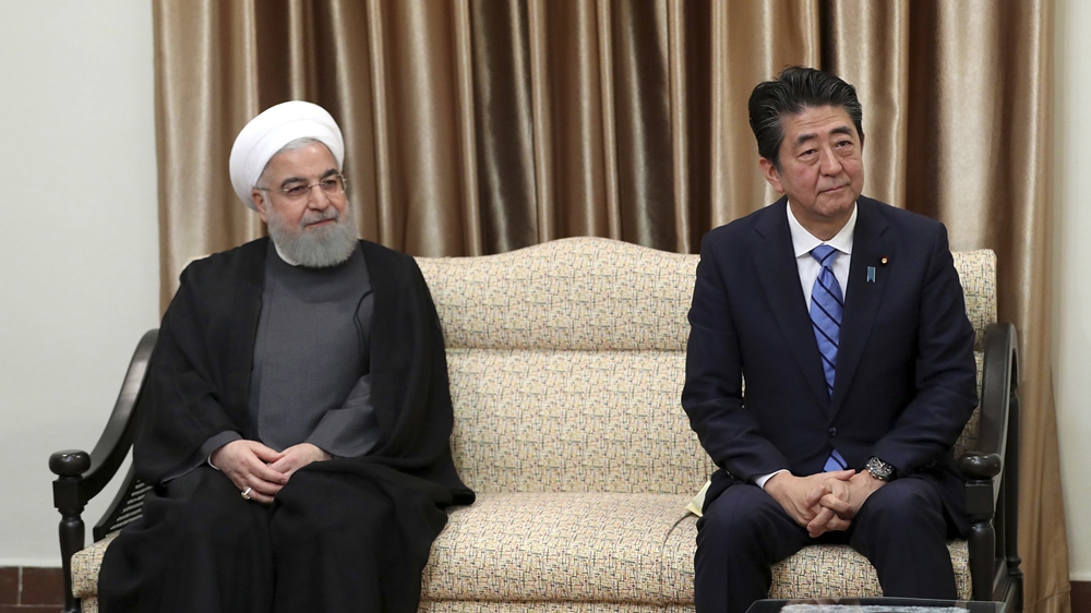 Shinzo Abe Hassan Rouhani Japan Iran
