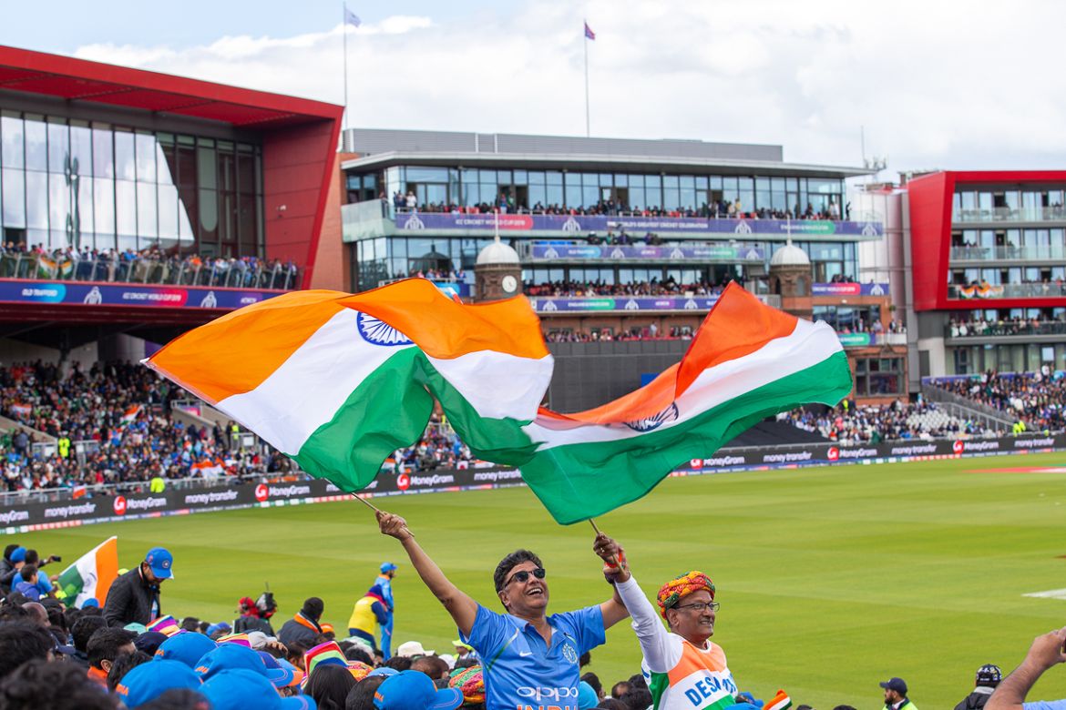 – But it was the Indian flags that were seen and waved in numbers throughout the day. [Faras Ghani/Al Jazeera]
