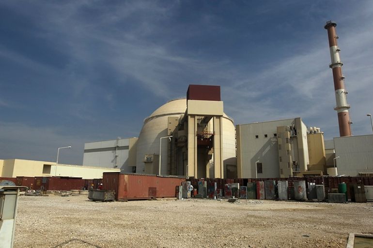 FILE - In this Tuesday, Oct. 26, 2010 file photo, the reactor building of the Bushehr nuclear power plant is seen, just outside the southern city of Bushehr, Iran, Tuesday, Oct. 26, 2010. Iran began l