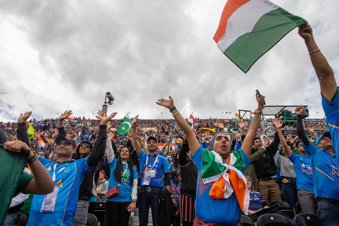 – “Now to win the World Cup”. Indian fans believe the team has what it takes to reclaim the trophy as India maintained its unbeaten run in the current tournament. [Faras Ghani/Al Jazeera]