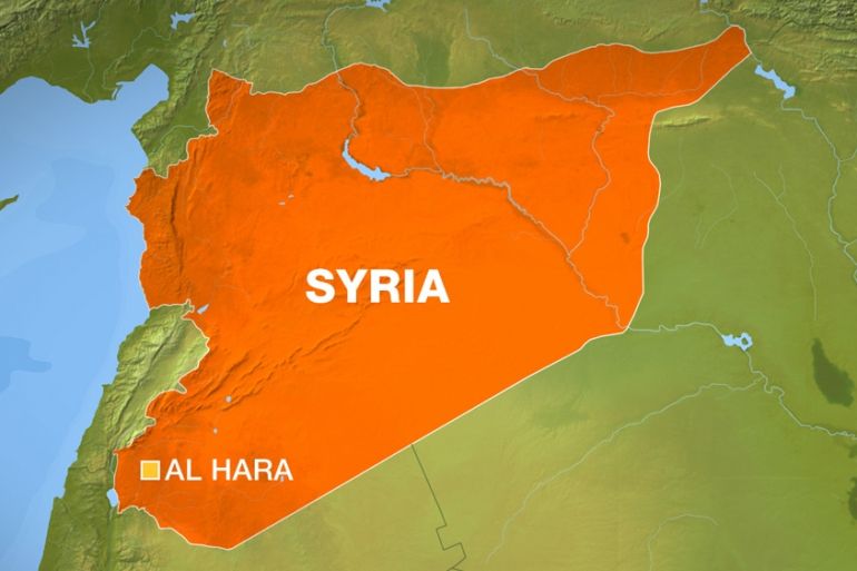 Tal al-Hara map, Syria