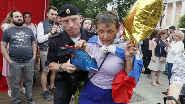 Russia proest arrest - reuters