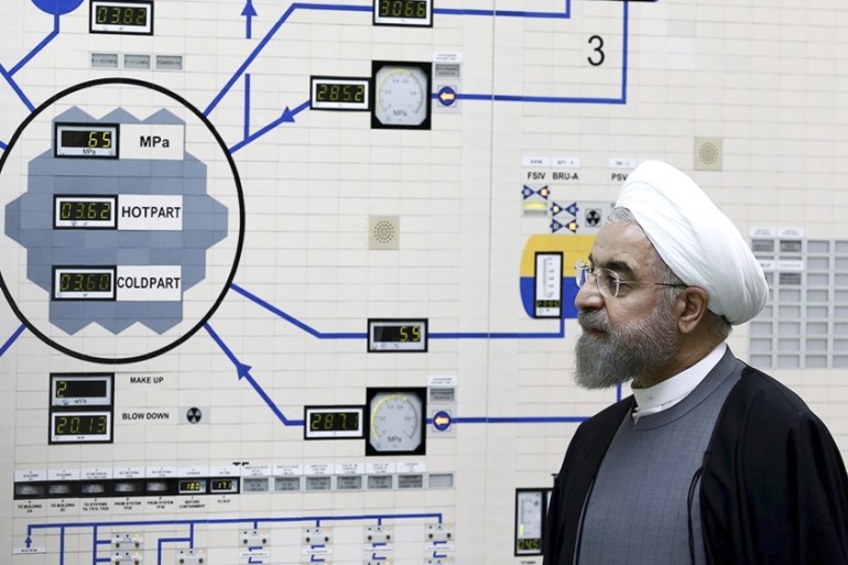 In this Jan. 13, 2015, file photo released by the Iranian President''s Office, President Hassan Rouhani visits the Bushehr nuclear power plant just outside of Bushehr, Iran. Rouhani is reportedly set