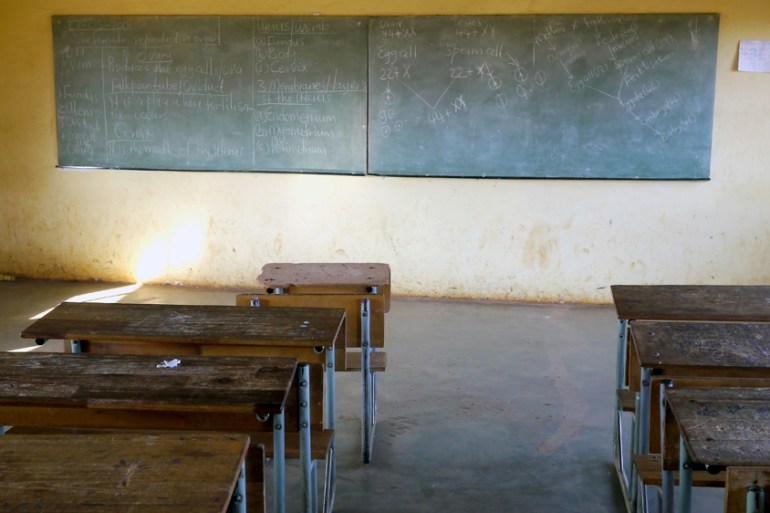rural african school classroom