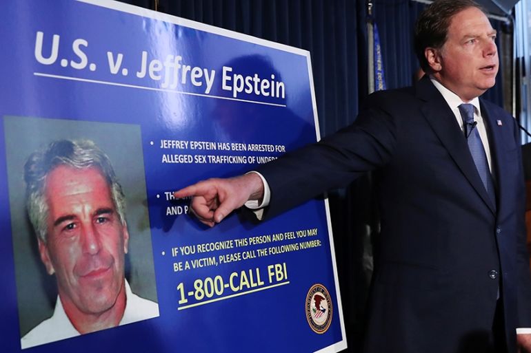 Jeffrey Epstein announcement of charges in NY