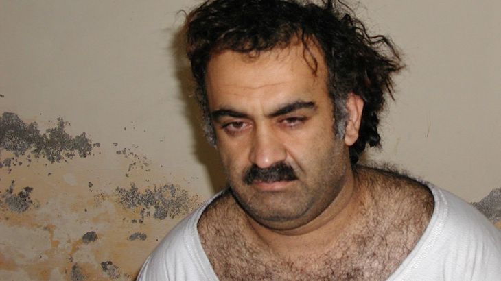 n this March 1, 2003, file photo, obtained by the Associated Press, Khalid Sheikh Mohammed, the alleged Sept. 11 mastermind, is seen shortly after his capture during a raid in Pakistan. A U.S. militar