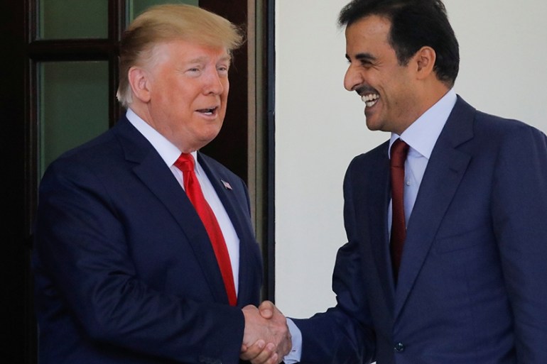 Al-Thani in DC with Trump/July 2019
