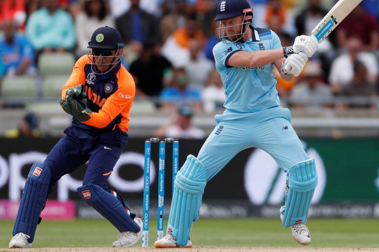 England''s Jonny Bairstow in action against India, Cricket world Cup