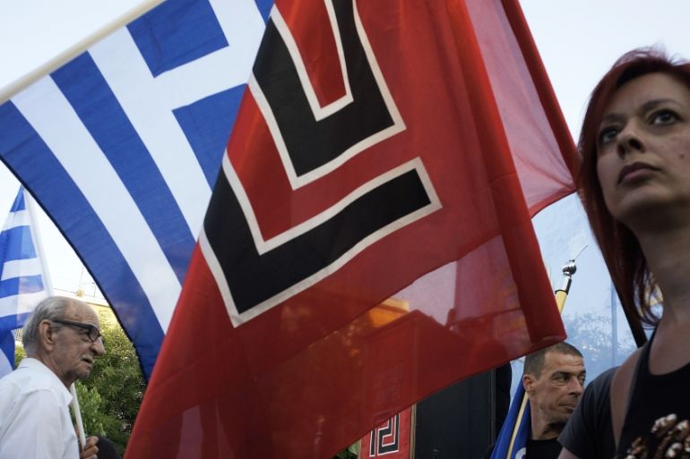 Far Right Party Golden Dawn Hold A Rally Ahead Of The EU Elections