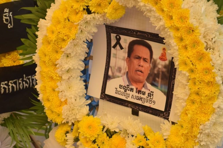 Funeral of murdered Cambodian political analyst Kem Ley