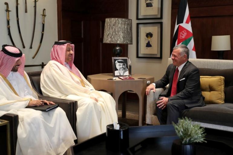 King Abdullah II receives Khalid bin Mohammad Al Attiyah in Jordan