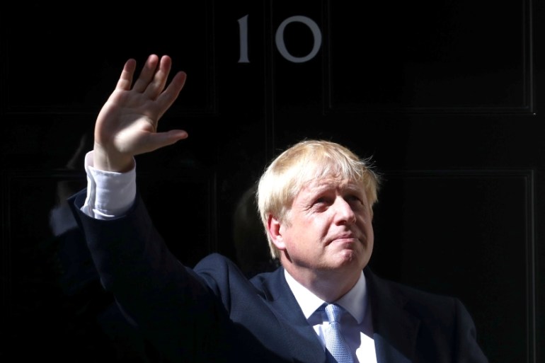 Britain''s new Prime Minister, Boris Johnson, enters Downing Street, in London, Britain July 24, 2019