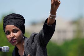 US Representative Ilhan Omar (D-MN) recently caused controversy by stating &#39;We have seen unthinkable atrocities committed by the US, Hamas, Israel, Afghanistan, and the Taliban.&#39; [File: Aaron P Bernstein/Reuters]