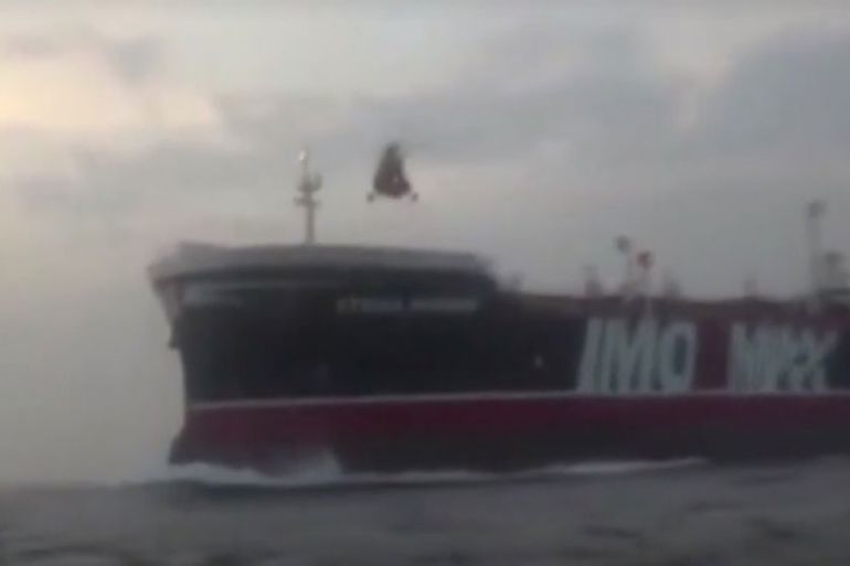 Iran footage of UK oil Tanker - Press TV