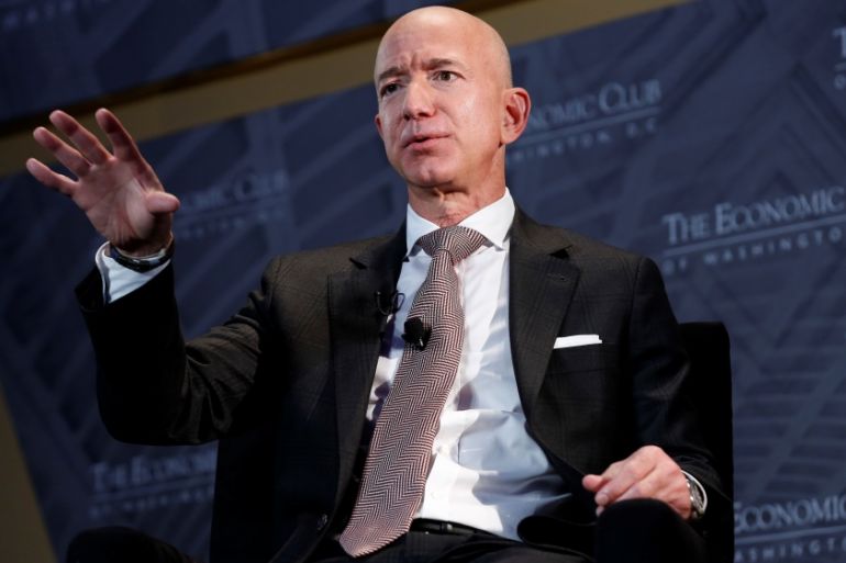 Jeff Bezos, president and CEO of Amazon