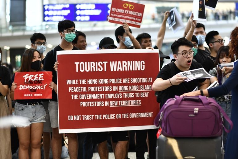 Hong Kong airport protests